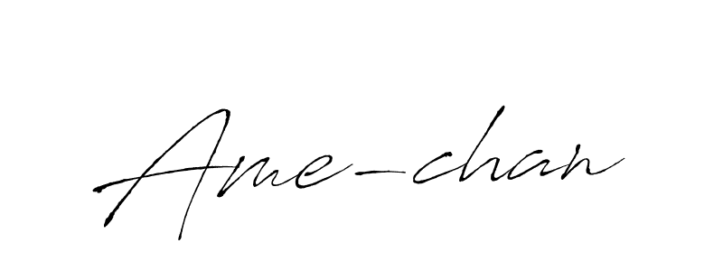 Ame-chan stylish signature style. Best Handwritten Sign (Antro_Vectra) for my name. Handwritten Signature Collection Ideas for my name Ame-chan. Ame-chan signature style 6 images and pictures png
