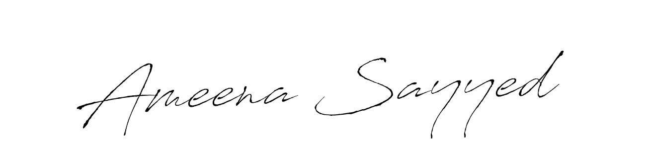 It looks lik you need a new signature style for name Ameena Sayyed. Design unique handwritten (Antro_Vectra) signature with our free signature maker in just a few clicks. Ameena Sayyed signature style 6 images and pictures png