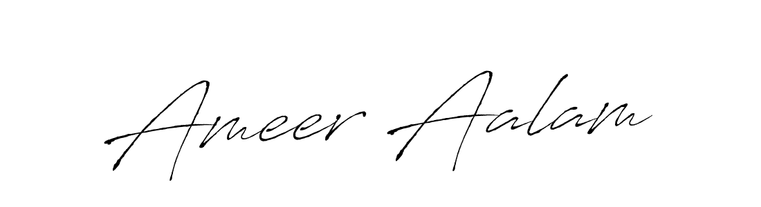 How to make Ameer Aalam signature? Antro_Vectra is a professional autograph style. Create handwritten signature for Ameer Aalam name. Ameer Aalam signature style 6 images and pictures png