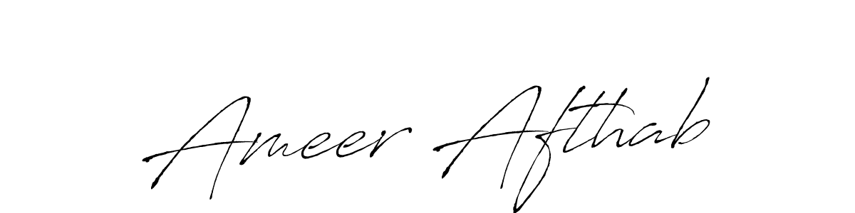 Also we have Ameer Afthab name is the best signature style. Create professional handwritten signature collection using Antro_Vectra autograph style. Ameer Afthab signature style 6 images and pictures png