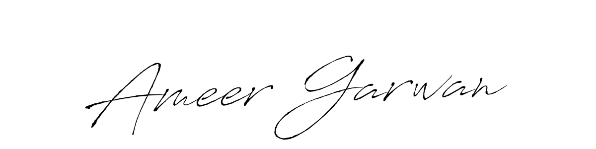 Antro_Vectra is a professional signature style that is perfect for those who want to add a touch of class to their signature. It is also a great choice for those who want to make their signature more unique. Get Ameer Garwan name to fancy signature for free. Ameer Garwan signature style 6 images and pictures png