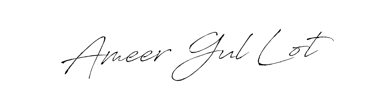 Design your own signature with our free online signature maker. With this signature software, you can create a handwritten (Antro_Vectra) signature for name Ameer Gul Lot. Ameer Gul Lot signature style 6 images and pictures png