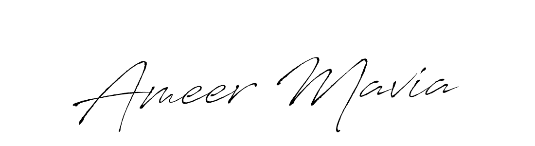 How to make Ameer Mavia name signature. Use Antro_Vectra style for creating short signs online. This is the latest handwritten sign. Ameer Mavia signature style 6 images and pictures png