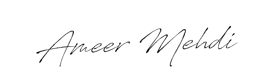 You can use this online signature creator to create a handwritten signature for the name Ameer Mehdi. This is the best online autograph maker. Ameer Mehdi signature style 6 images and pictures png