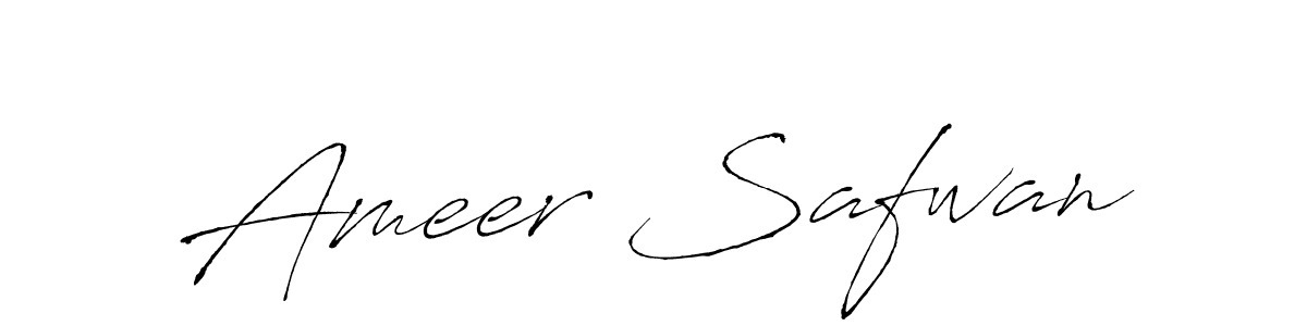 This is the best signature style for the Ameer Safwan name. Also you like these signature font (Antro_Vectra). Mix name signature. Ameer Safwan signature style 6 images and pictures png