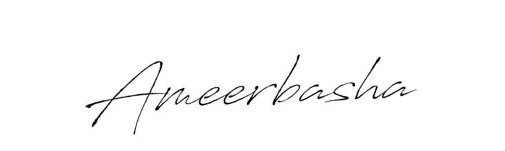 How to make Ameerbasha signature? Antro_Vectra is a professional autograph style. Create handwritten signature for Ameerbasha name. Ameerbasha signature style 6 images and pictures png