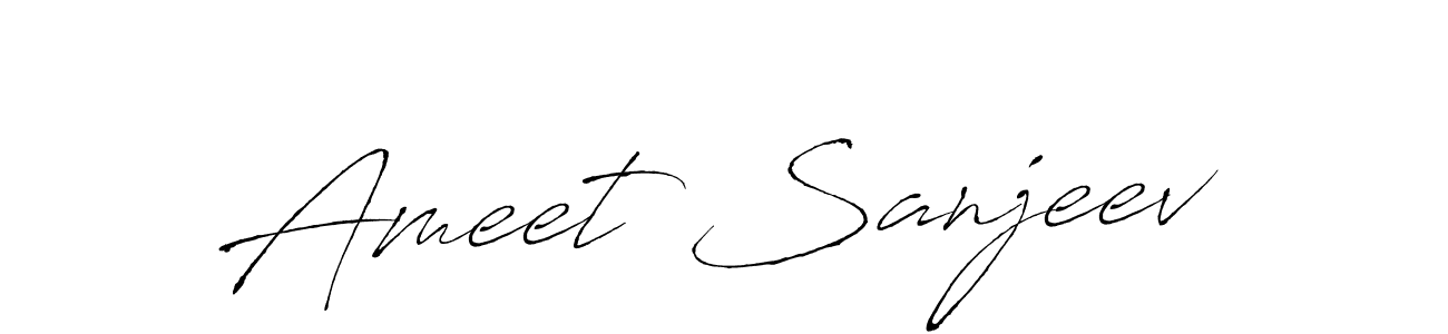 Also You can easily find your signature by using the search form. We will create Ameet Sanjeev name handwritten signature images for you free of cost using Antro_Vectra sign style. Ameet Sanjeev signature style 6 images and pictures png