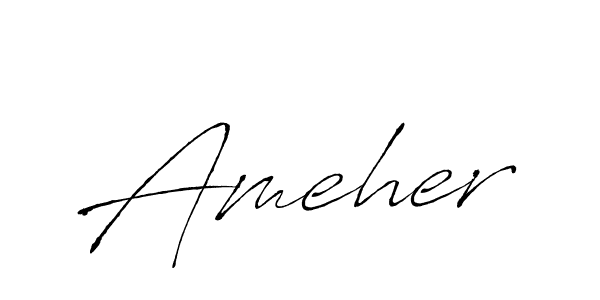 Also You can easily find your signature by using the search form. We will create Ameher name handwritten signature images for you free of cost using Antro_Vectra sign style. Ameher signature style 6 images and pictures png