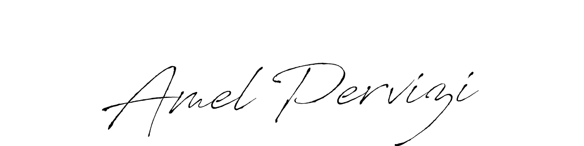 Amel Pervizi stylish signature style. Best Handwritten Sign (Antro_Vectra) for my name. Handwritten Signature Collection Ideas for my name Amel Pervizi. Amel Pervizi signature style 6 images and pictures png