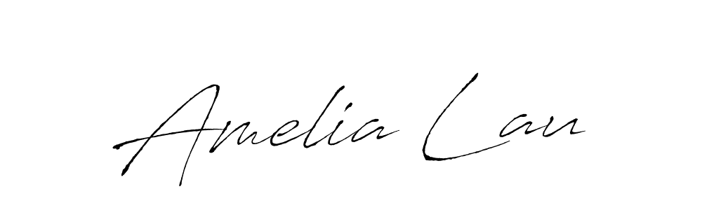 Amelia Lau stylish signature style. Best Handwritten Sign (Antro_Vectra) for my name. Handwritten Signature Collection Ideas for my name Amelia Lau. Amelia Lau signature style 6 images and pictures png