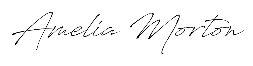 Designed for modern professionals: Amelia Morton name signature crafted with Antro_Vectra script. Ready for digital PDF workflows. Amelia Morton signature style 6 images and pictures png