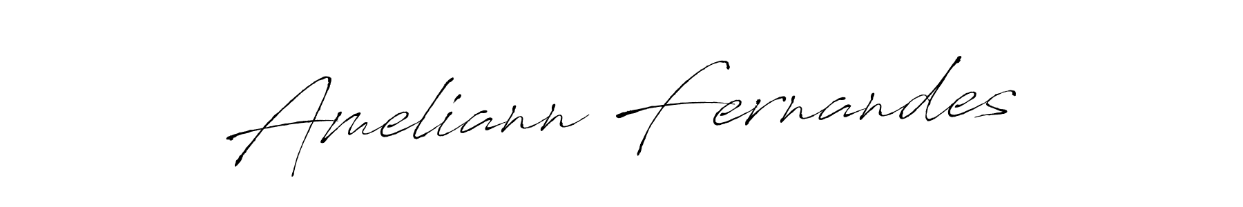 Design your own signature with our free online signature maker. With this signature software, you can create a handwritten (Antro_Vectra) signature for name Ameliann Fernandes. Ameliann Fernandes signature style 6 images and pictures png