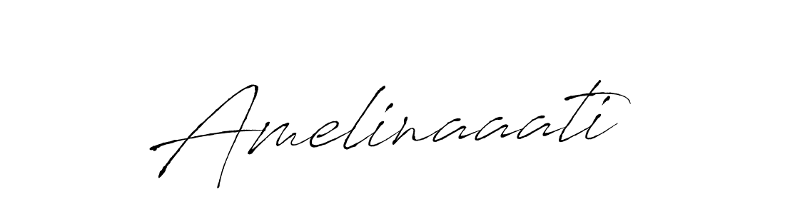 The best way (Antro_Vectra) to make a short signature is to pick only two or three words in your name. The name Amelinaaati include a total of six letters. For converting this name. Amelinaaati signature style 6 images and pictures png