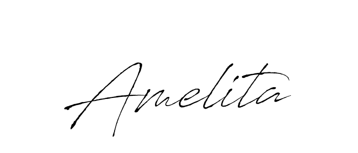 Make a beautiful signature design for name Amelita. With this signature (Antro_Vectra) style, you can create a handwritten signature for free. Amelita signature style 6 images and pictures png