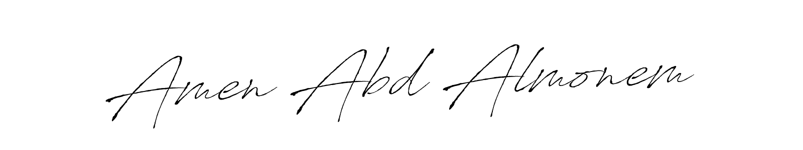 Also we have Amen Abd Almonem name is the best signature style. Create professional handwritten signature collection using Antro_Vectra autograph style. Amen Abd Almonem signature style 6 images and pictures png