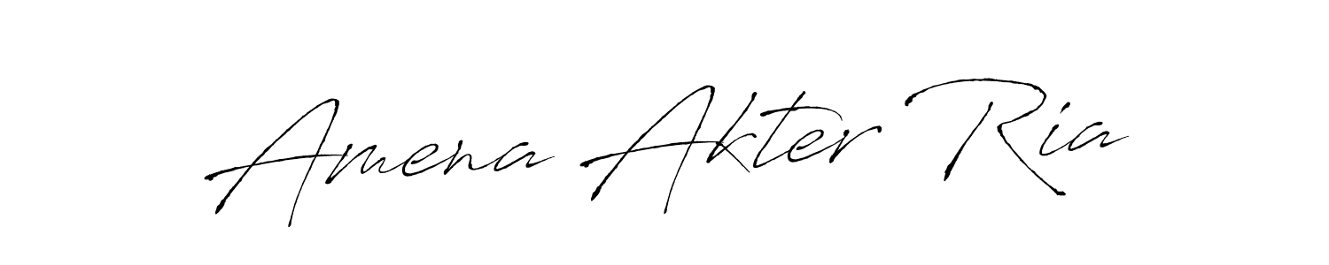 It looks lik you need a new signature style for name Amena Akter Ria. Design unique handwritten (Antro_Vectra) signature with our free signature maker in just a few clicks. Amena Akter Ria signature style 6 images and pictures png