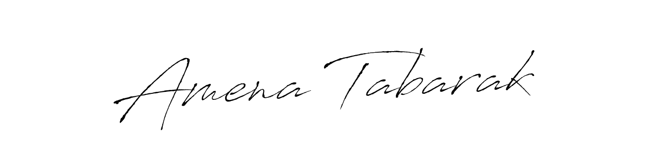 You can use this online signature creator to create a handwritten signature for the name Amena Tabarak. This is the best online autograph maker. Amena Tabarak signature style 6 images and pictures png