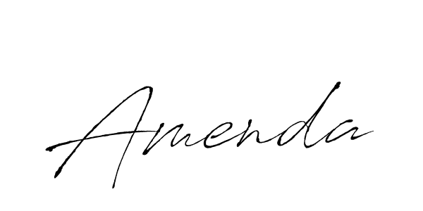 Antro_Vectra is a professional signature style that is perfect for those who want to add a touch of class to their signature. It is also a great choice for those who want to make their signature more unique. Get Amenda name to fancy signature for free. Amenda signature style 6 images and pictures png