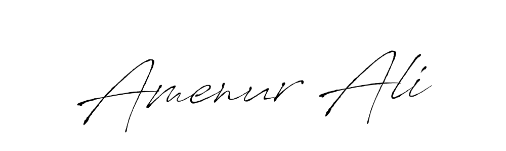 Design your own signature with our free online signature maker. With this signature software, you can create a handwritten (Antro_Vectra) signature for name Amenur Ali. Amenur Ali signature style 6 images and pictures png