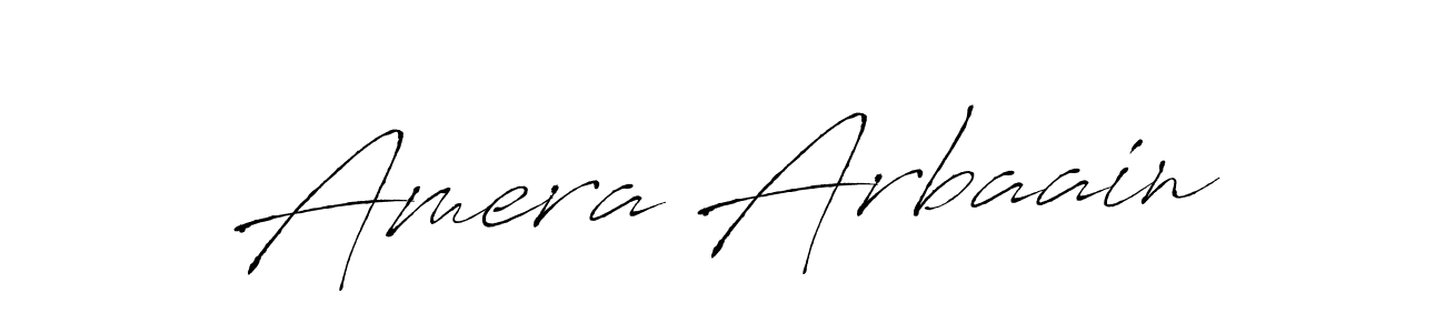 Design your own signature with our free online signature maker. With this signature software, you can create a handwritten (Antro_Vectra) signature for name Amera Arbaain. Amera Arbaain signature style 6 images and pictures png