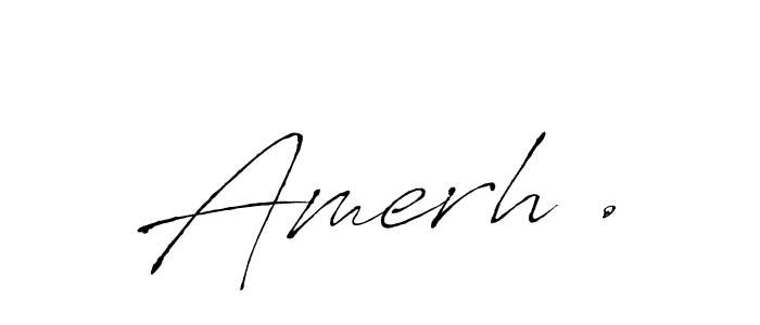 Antro_Vectra is a professional signature style that is perfect for those who want to add a touch of class to their signature. It is also a great choice for those who want to make their signature more unique. Get Amerh . name to fancy signature for free. Amerh . signature style 6 images and pictures png