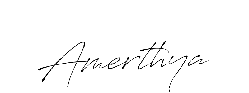 Make a beautiful signature design for name Amerthya. With this signature (Antro_Vectra) style, you can create a handwritten signature for free. Amerthya signature style 6 images and pictures png