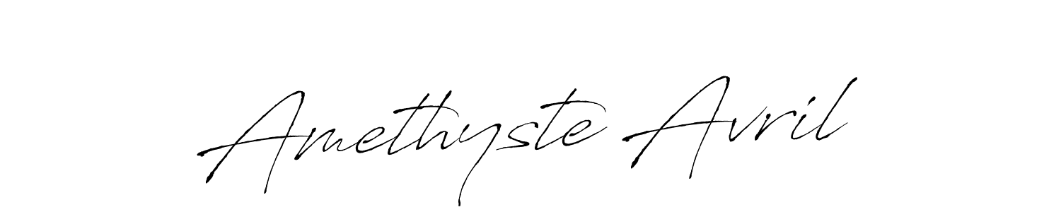 Make a beautiful signature design for name Amethyste Avril. Use this online signature maker to create a handwritten signature for free. Amethyste Avril signature style 6 images and pictures png