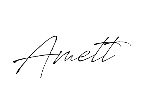 Also we have Amett name is the best signature style. Create professional handwritten signature collection using Antro_Vectra autograph style. Amett signature style 6 images and pictures png