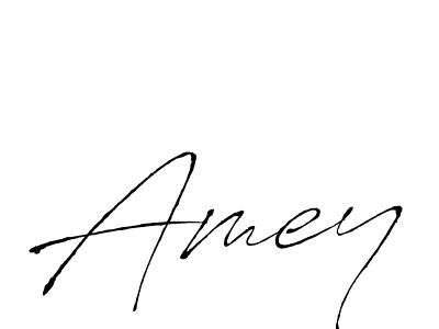 Design your own signature with our free online signature maker. With this signature software, you can create a handwritten (Antro_Vectra) signature for name Amey. Amey signature style 6 images and pictures png