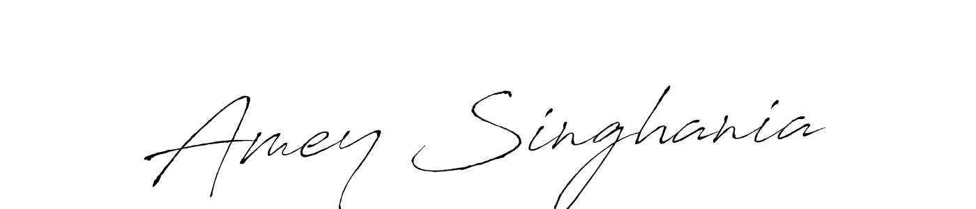 You should practise on your own different ways (Antro_Vectra) to write your name (Amey Singhania) in signature. don't let someone else do it for you. Amey Singhania signature style 6 images and pictures png