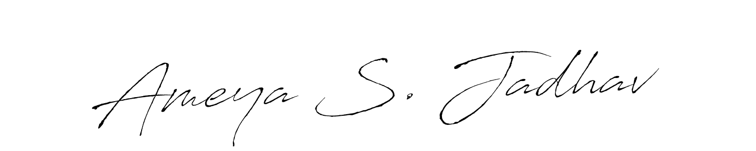 It looks lik you need a new signature style for name Ameya S. Jadhav. Design unique handwritten (Antro_Vectra) signature with our free signature maker in just a few clicks. Ameya S. Jadhav signature style 6 images and pictures png