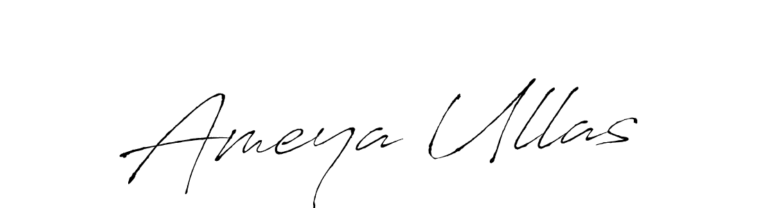 How to make Ameya Ullas signature? Antro_Vectra is a professional autograph style. Create handwritten signature for Ameya Ullas name. Ameya Ullas signature style 6 images and pictures png