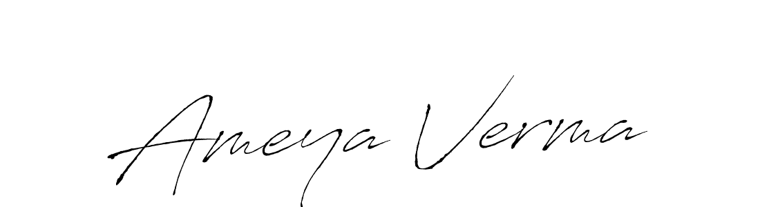 Antro_Vectra is a professional signature style that is perfect for those who want to add a touch of class to their signature. It is also a great choice for those who want to make their signature more unique. Get Ameya Verma name to fancy signature for free. Ameya Verma signature style 6 images and pictures png