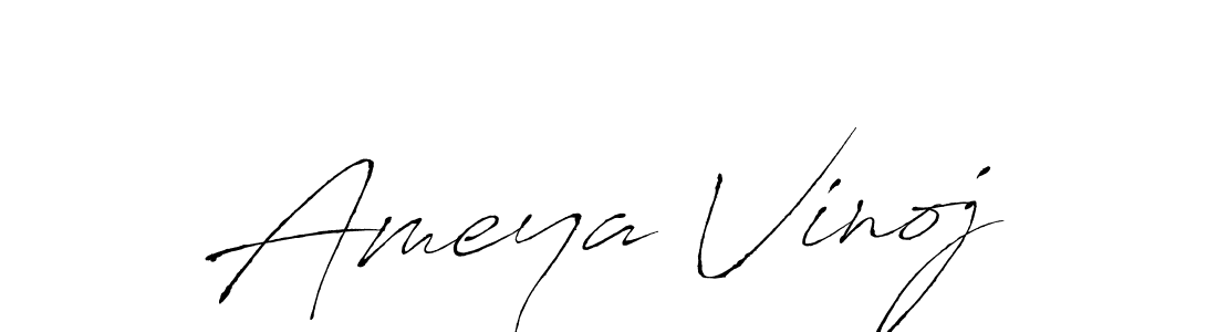 Design your own signature with our free online signature maker. With this signature software, you can create a handwritten (Antro_Vectra) signature for name Ameya Vinoj. Ameya Vinoj signature style 6 images and pictures png