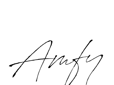 Amfy stylish signature style. Best Handwritten Sign (Antro_Vectra) for my name. Handwritten Signature Collection Ideas for my name Amfy. Amfy signature style 6 images and pictures png