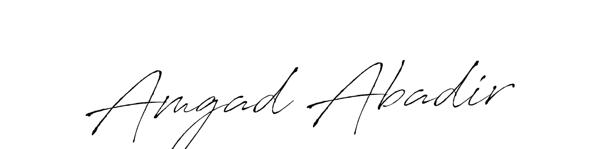 Make a beautiful signature design for name Amgad Abadir. With this signature (Antro_Vectra) style, you can create a handwritten signature for free. Amgad Abadir signature style 6 images and pictures png