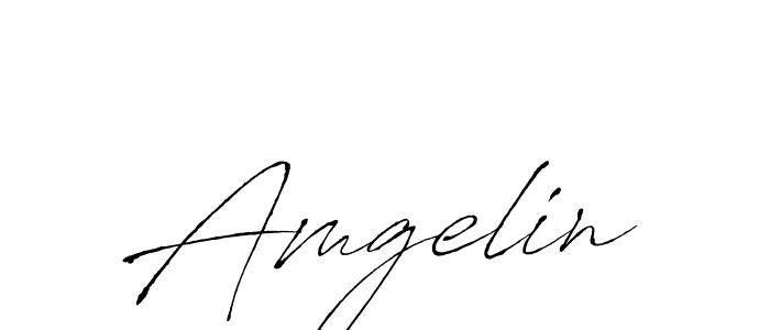 How to make Amgelin signature? Antro_Vectra is a professional autograph style. Create handwritten signature for Amgelin name. Amgelin signature style 6 images and pictures png