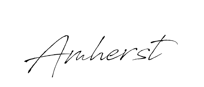 Make a beautiful signature design for name Amherst. With this signature (Antro_Vectra) style, you can create a handwritten signature for free. Amherst signature style 6 images and pictures png