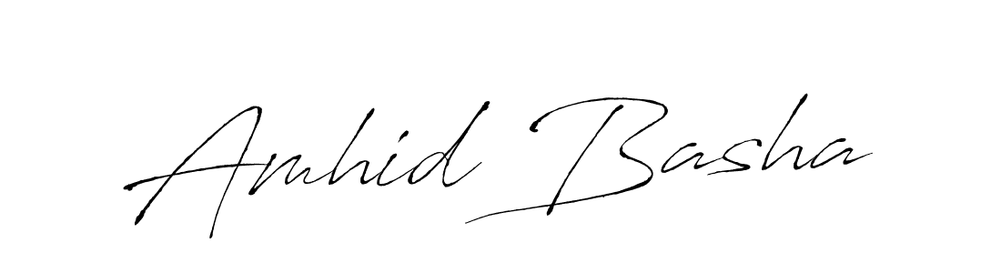 The best way (Antro_Vectra) to make a short signature is to pick only two or three words in your name. The name Amhid Basha include a total of six letters. For converting this name. Amhid Basha signature style 6 images and pictures png