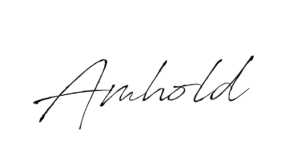 Use a signature maker to create a handwritten signature online. With this signature software, you can design (Antro_Vectra) your own signature for name Amhold. Amhold signature style 6 images and pictures png