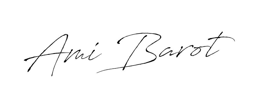 How to make Ami Barot name signature. Use Antro_Vectra style for creating short signs online. This is the latest handwritten sign. Ami Barot signature style 6 images and pictures png