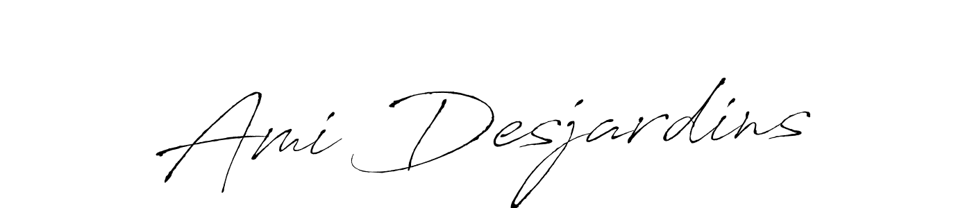 The best way (Antro_Vectra) to make a short signature is to pick only two or three words in your name. The name Ami Desjardins include a total of six letters. For converting this name. Ami Desjardins signature style 6 images and pictures png