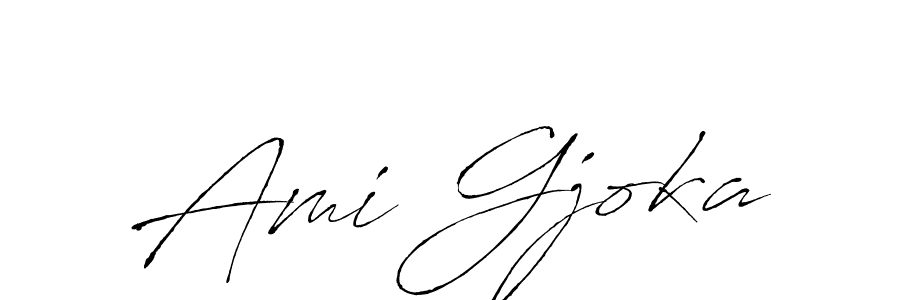 How to make Ami Gjoka signature? Antro_Vectra is a professional autograph style. Create handwritten signature for Ami Gjoka name. Ami Gjoka signature style 6 images and pictures png