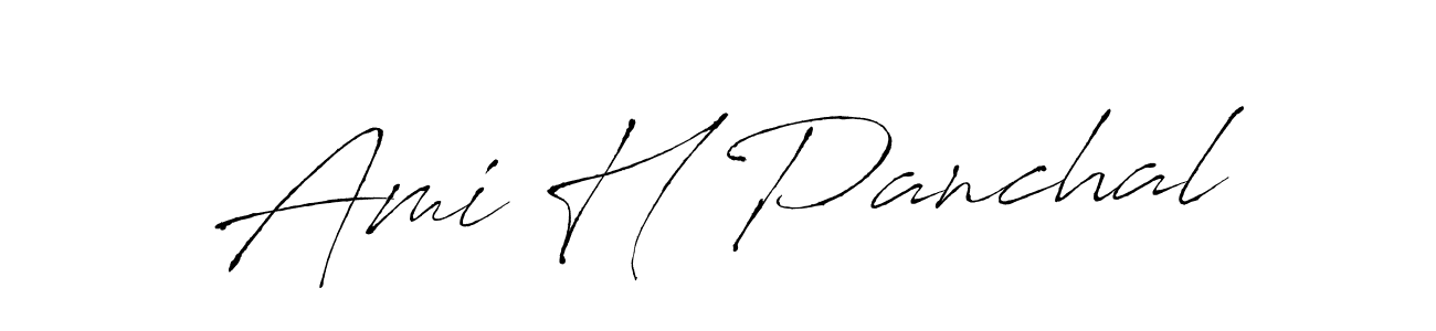 You should practise on your own different ways (Antro_Vectra) to write your name (Ami H Panchal) in signature. don't let someone else do it for you. Ami H Panchal signature style 6 images and pictures png