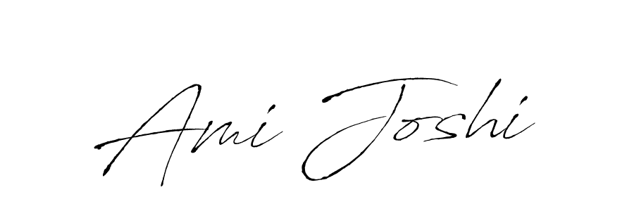 How to make Ami Joshi name signature. Use Antro_Vectra style for creating short signs online. This is the latest handwritten sign. Ami Joshi signature style 6 images and pictures png