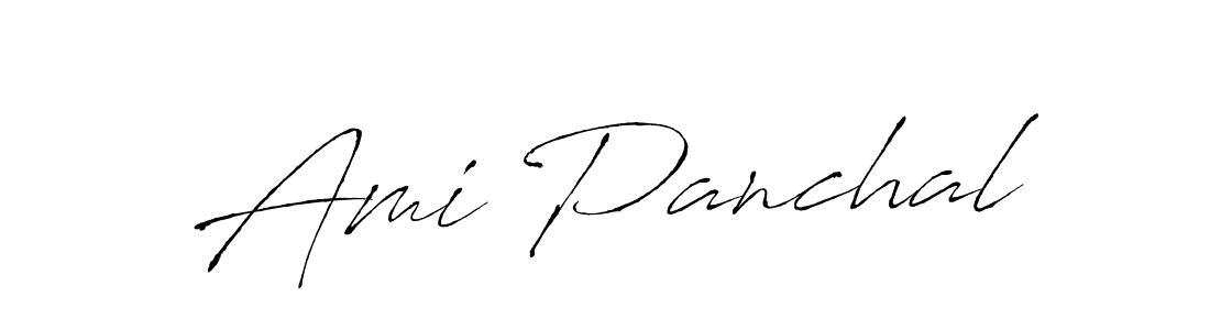 Create a beautiful signature design for name Ami Panchal. With this signature (Antro_Vectra) fonts, you can make a handwritten signature for free. Ami Panchal signature style 6 images and pictures png