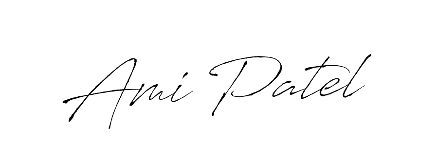 Make a beautiful signature design for name Ami Patel. With this signature (Antro_Vectra) style, you can create a handwritten signature for free. Ami Patel signature style 6 images and pictures png