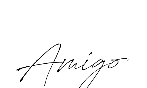 Use a signature maker to create a handwritten signature online. With this signature software, you can design (Antro_Vectra) your own signature for name Amigo. Amigo signature style 6 images and pictures png