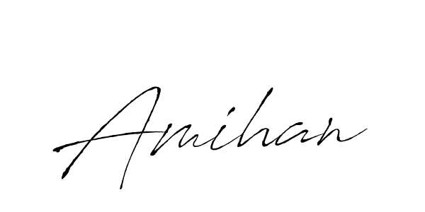 Make a beautiful signature design for name Amihan. With this signature (Antro_Vectra) style, you can create a handwritten signature for free. Amihan signature style 6 images and pictures png