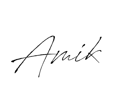 Use a signature maker to create a handwritten signature online. With this signature software, you can design (Antro_Vectra) your own signature for name Amik. Amik signature style 6 images and pictures png